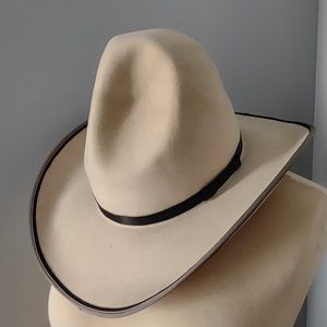 Vintage High Quality Smithbuilt Futura Felt Gus/Tom Mix Style Cowboy Hat